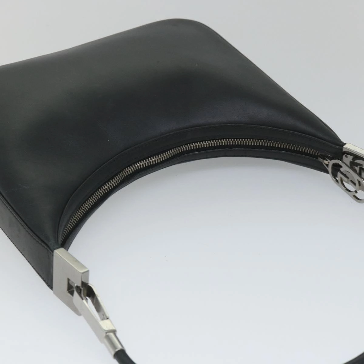 GUCCI Shoulder Bag Leather Black 001 3812  am5115