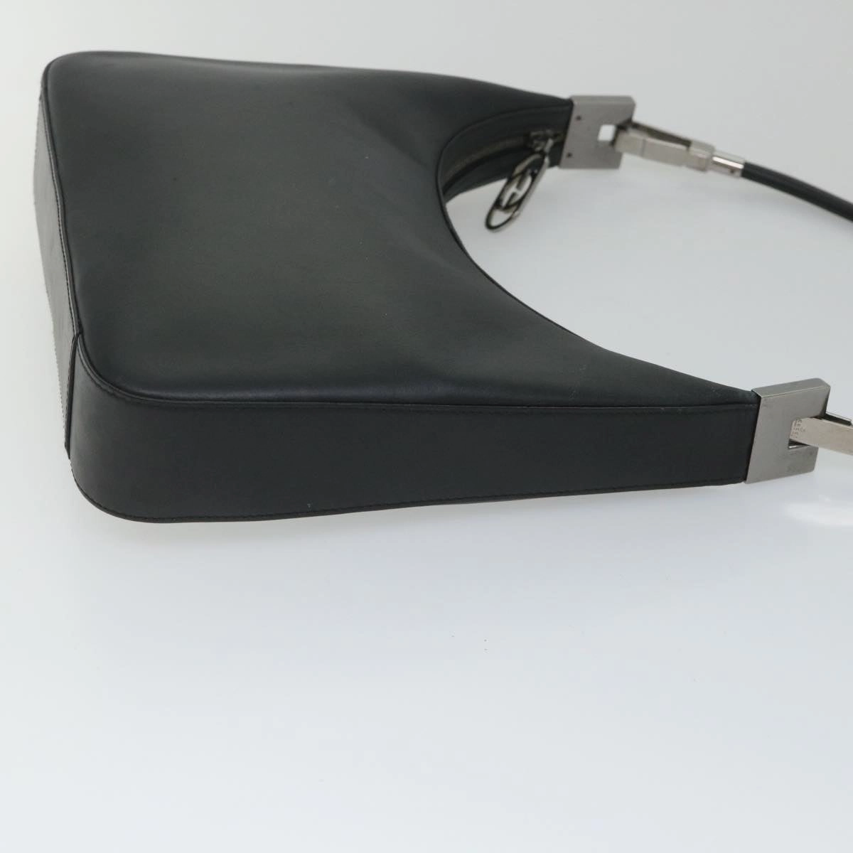 GUCCI Shoulder Bag Leather Black 001 3812  am5115