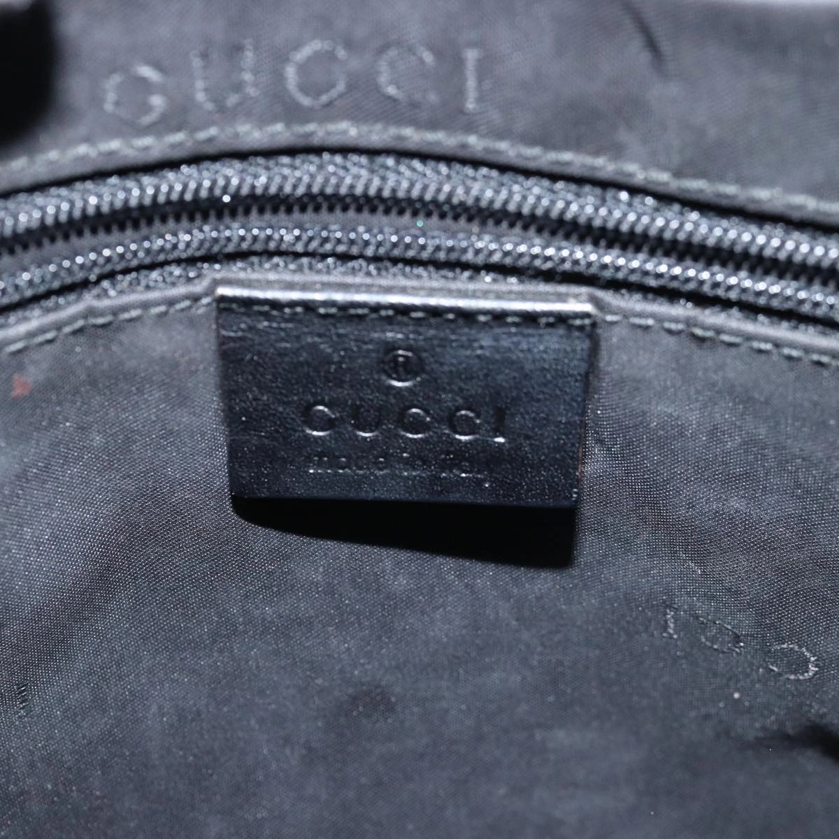 GUCCI Shoulder Bag Leather Black 001 3812  bs15261