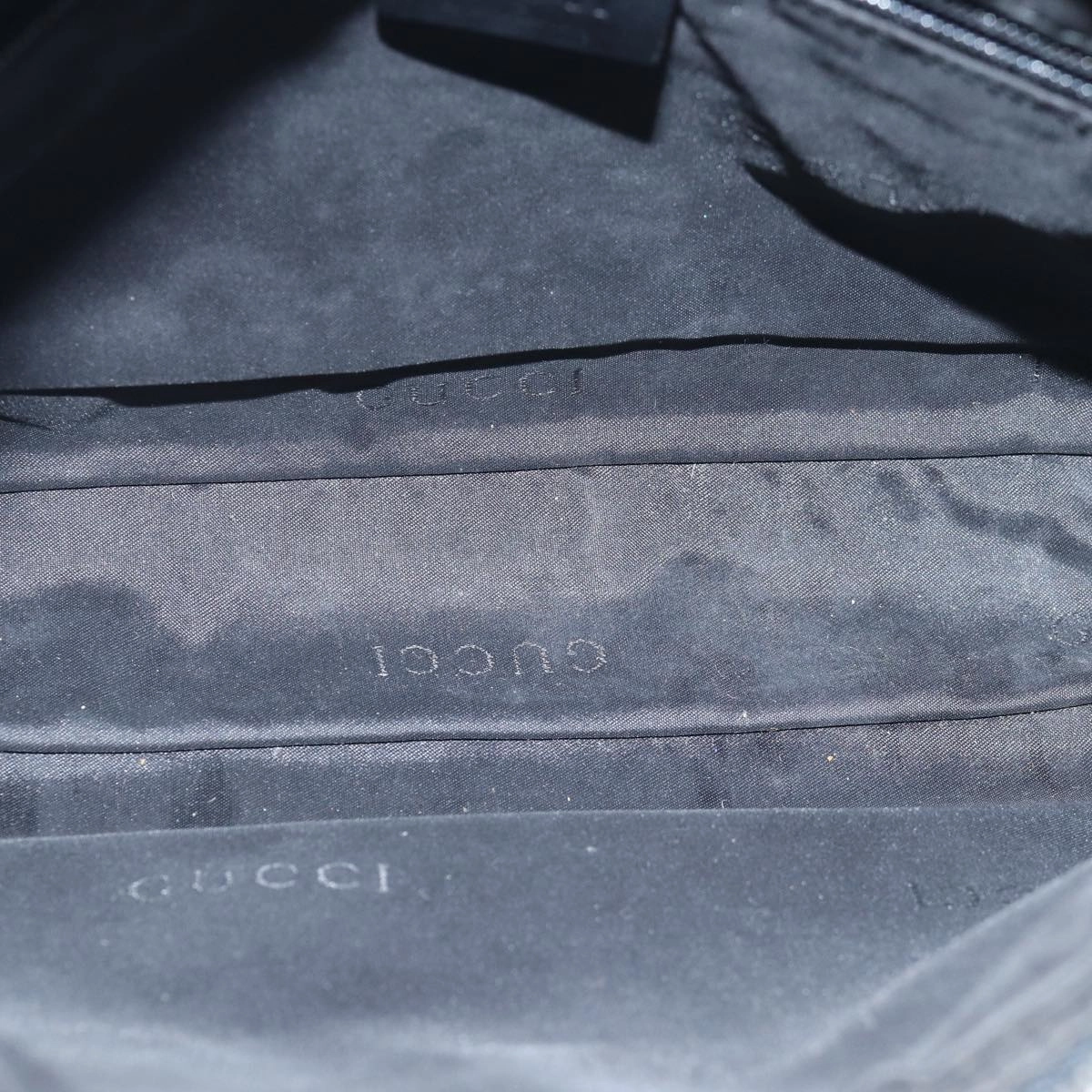 GUCCI Shoulder Bag Leather Black 001 3812  bs15261