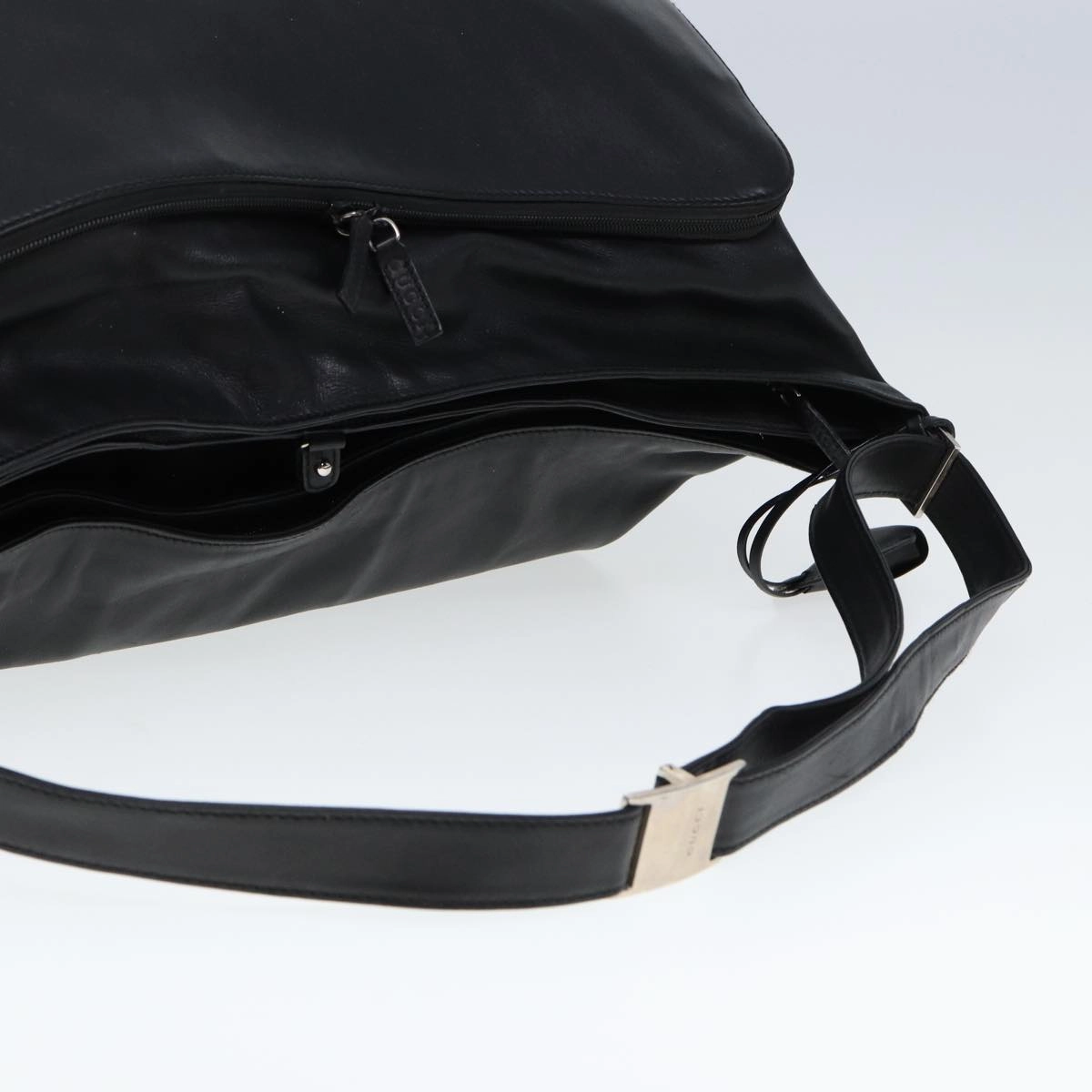 GUCCI Shoulder Bag Leather Black  fm3542