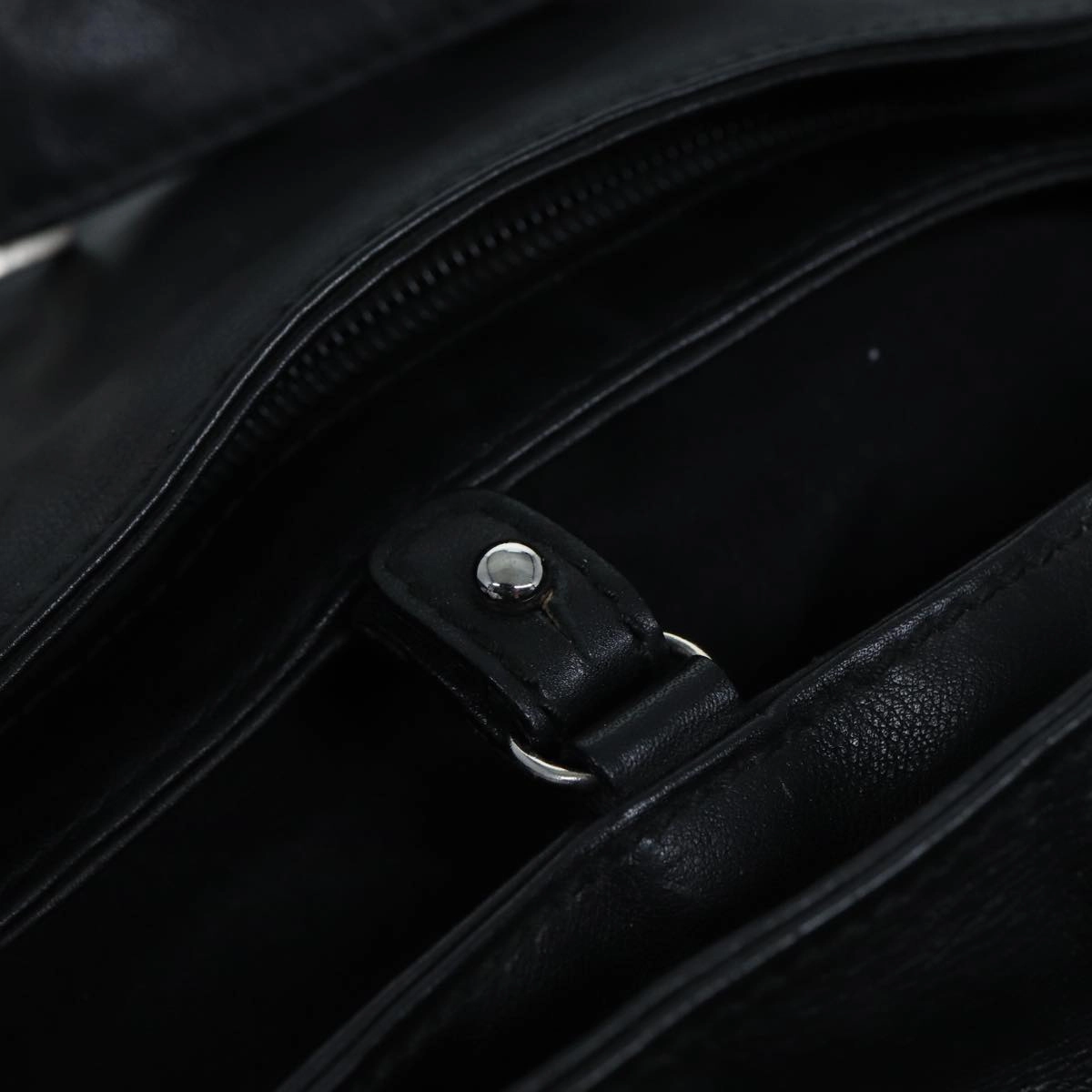GUCCI Shoulder Bag Leather Black  fm3542