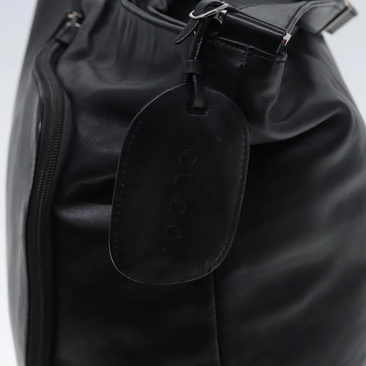 GUCCI Shoulder Bag Leather Black  fm3542