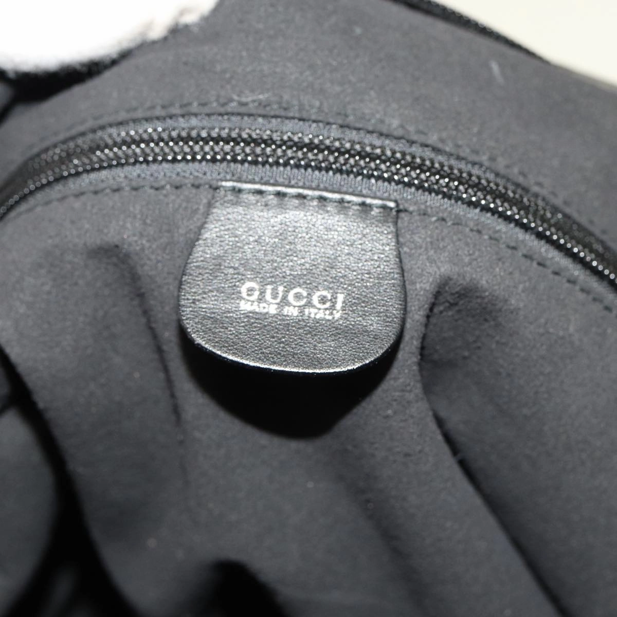 GUCCI Shoulder Bag Leather Black  fm3542