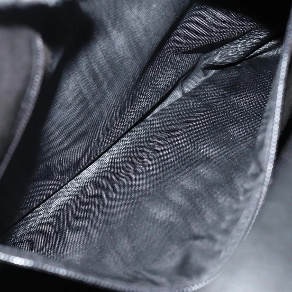GUCCI Shoulder Bag Leather Black Silver 001 3767  87073