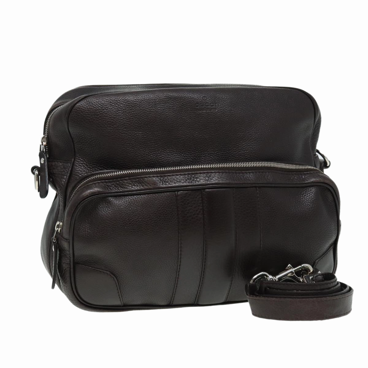 GUCCI Shoulder Bag Leather Brown 232599  bs16406