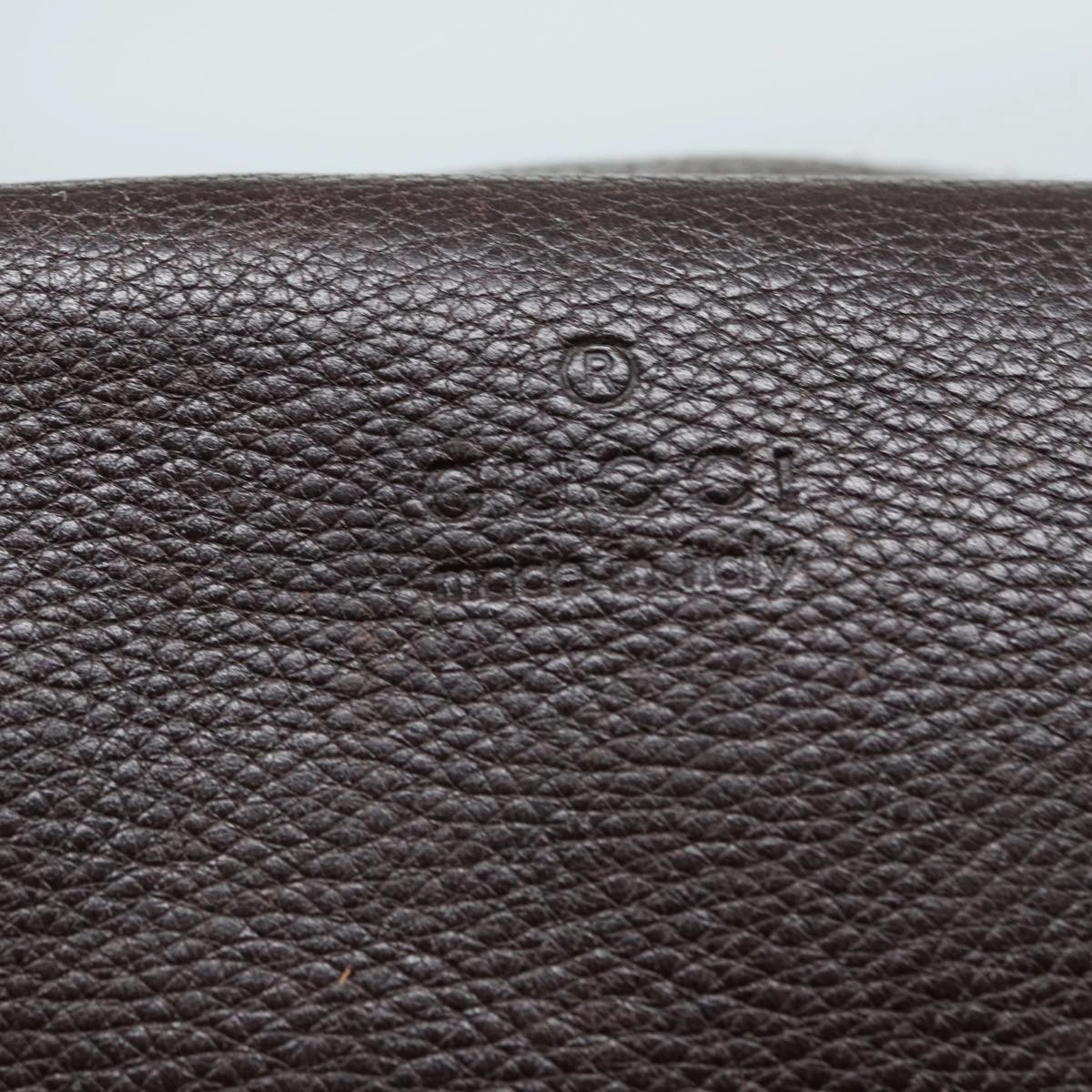 GUCCI Shoulder Bag Leather Brown 232599  bs16406