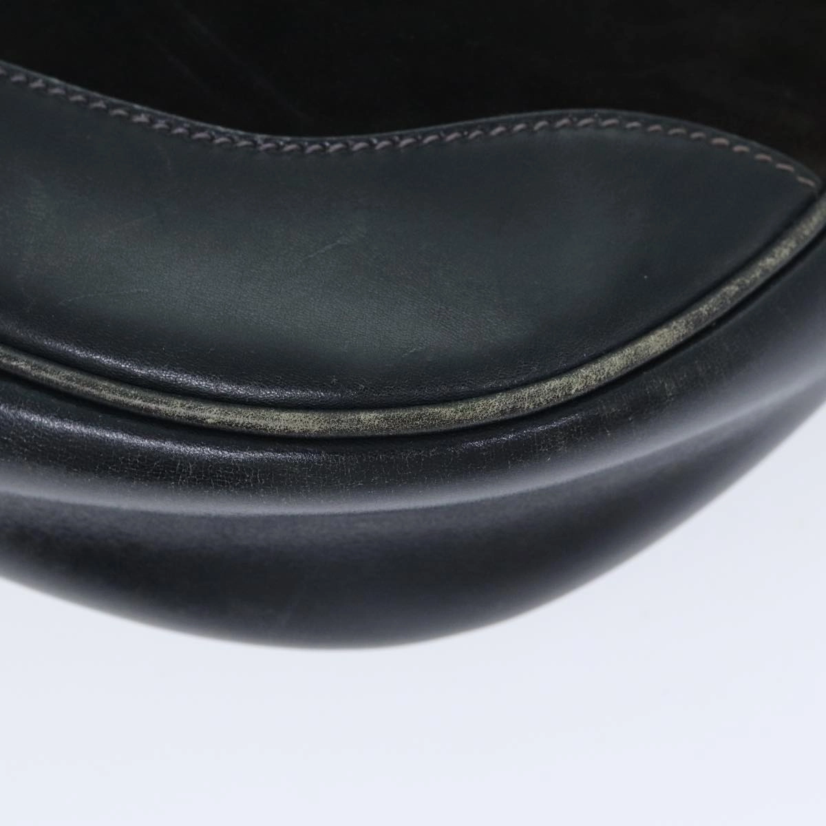 GUCCI Shoulder Bag Leather Suede Navy  fm3543