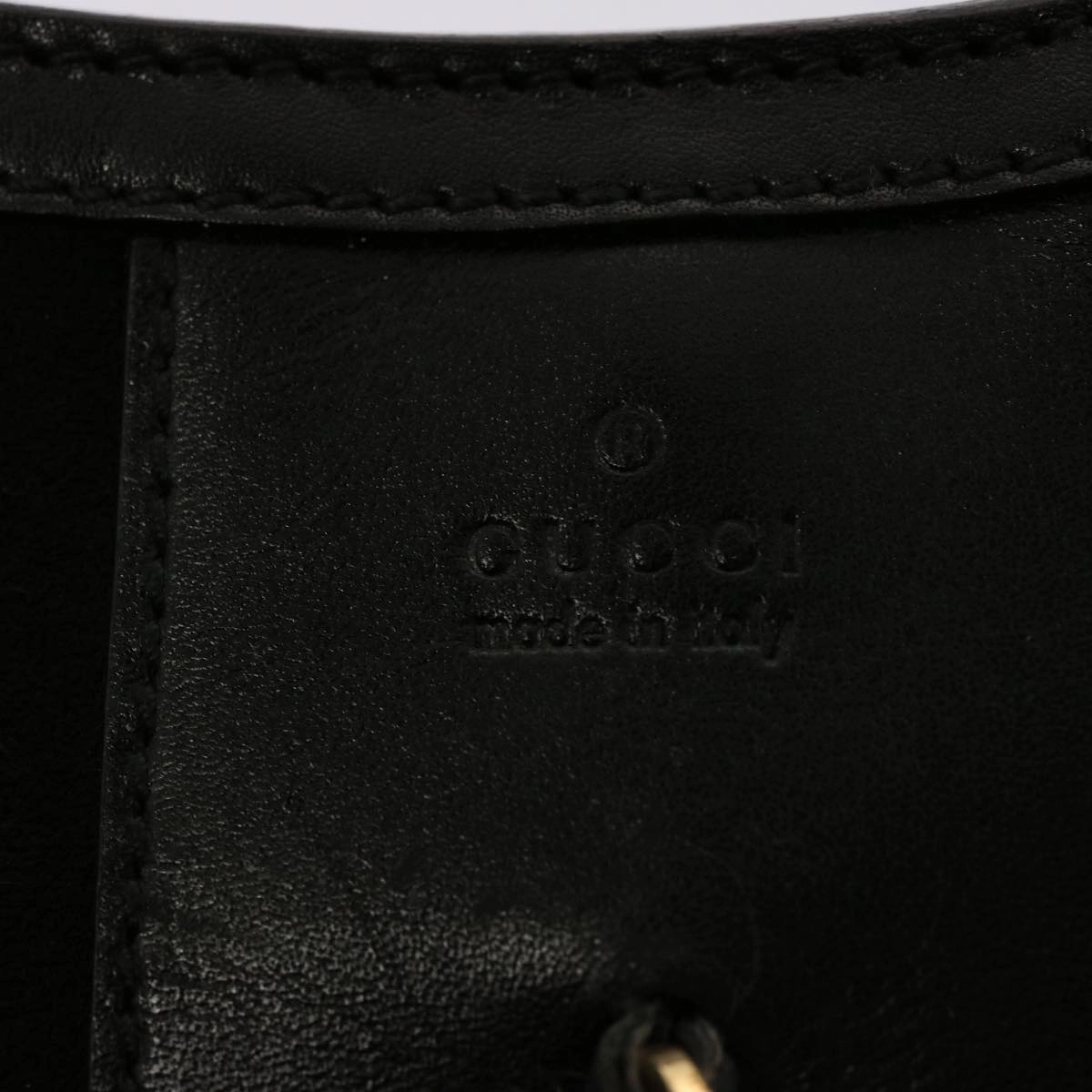 GUCCI Shoulder Bag Suede Black 001 4115  76397