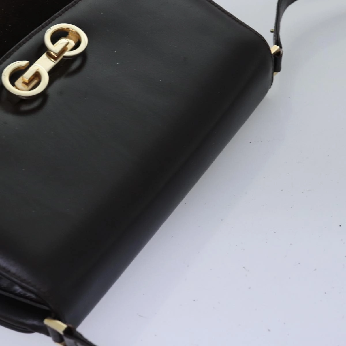 GUCCI Shoulder Bag Suede Leather Brown  ep4243