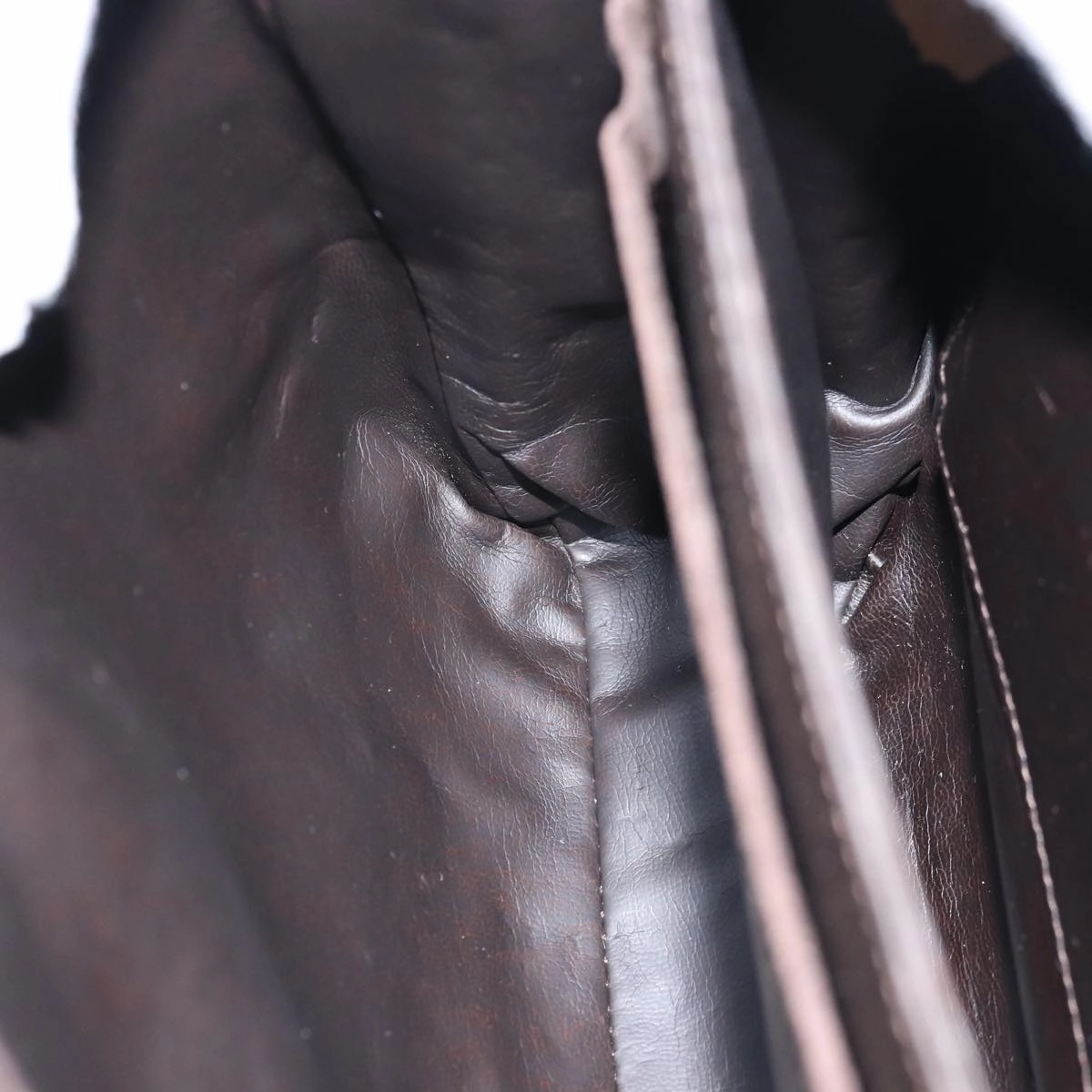 GUCCI Shoulder Bag Suede Leather Brown  ep4243
