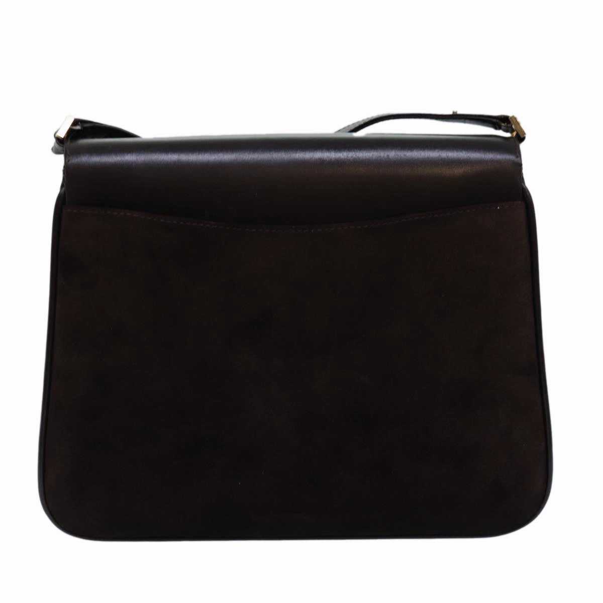 GUCCI Shoulder Bag Suede Leather Brown  ep4243