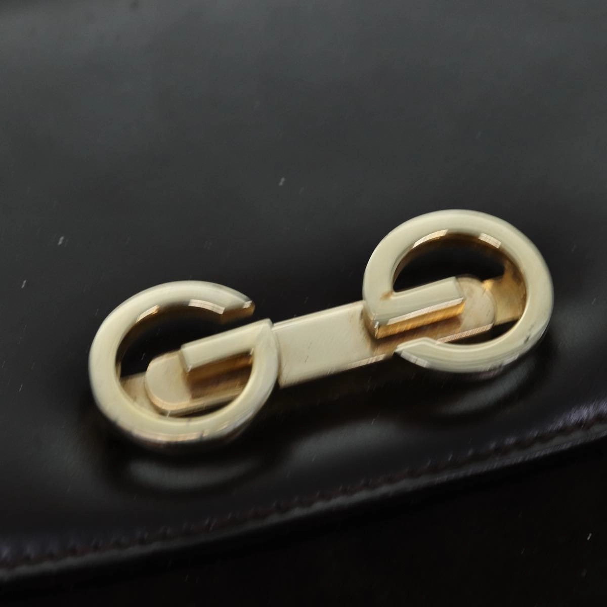 GUCCI Shoulder Bag Suede Leather Brown  ep4243