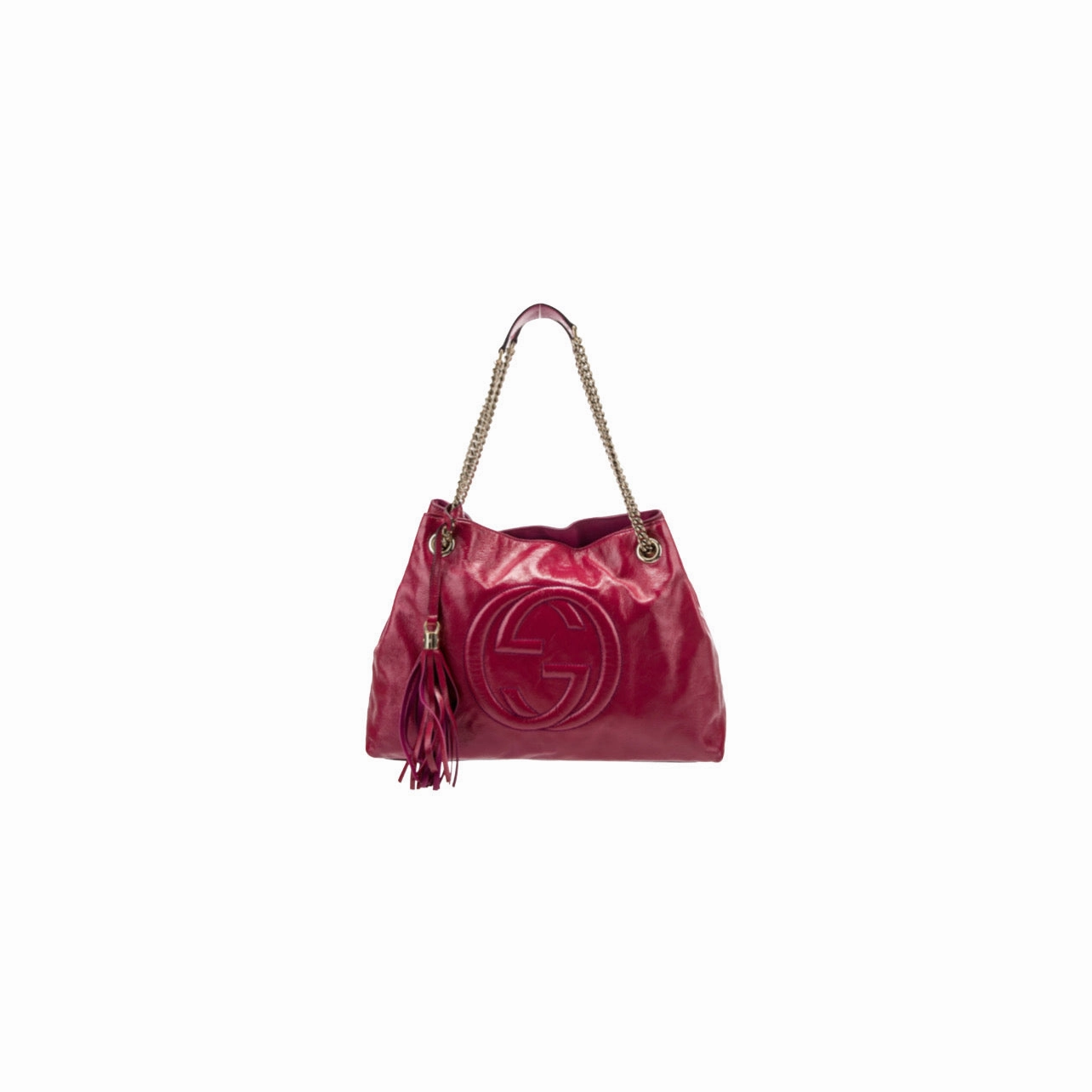Gucci Soho Chain Shoulder Bag Patent Leather