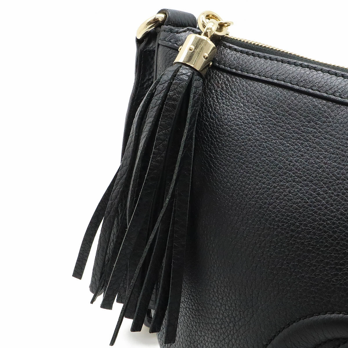 Gucci Soho Leather Shoulder Bag Black