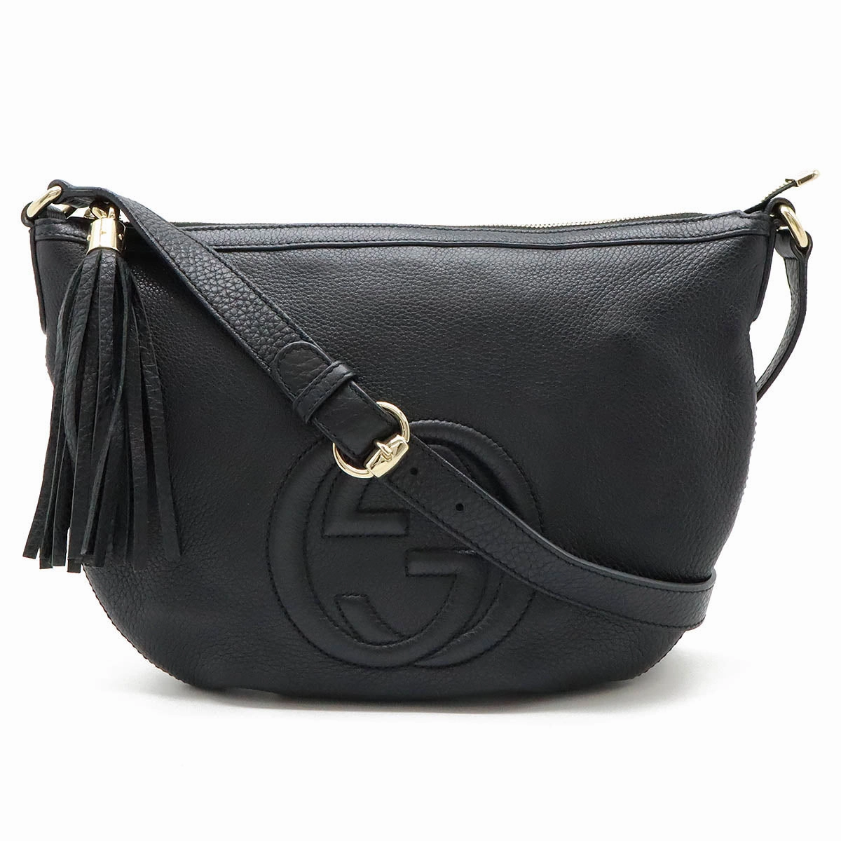 Gucci Soho Leather Shoulder Bag Black