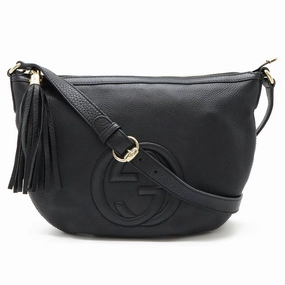 Gucci Soho Leather Shoulder Bag Black