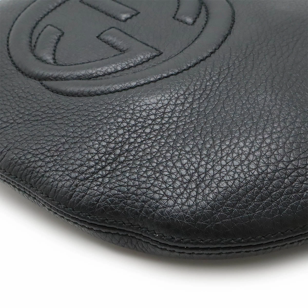 Gucci Soho Leather Shoulder Bag Black