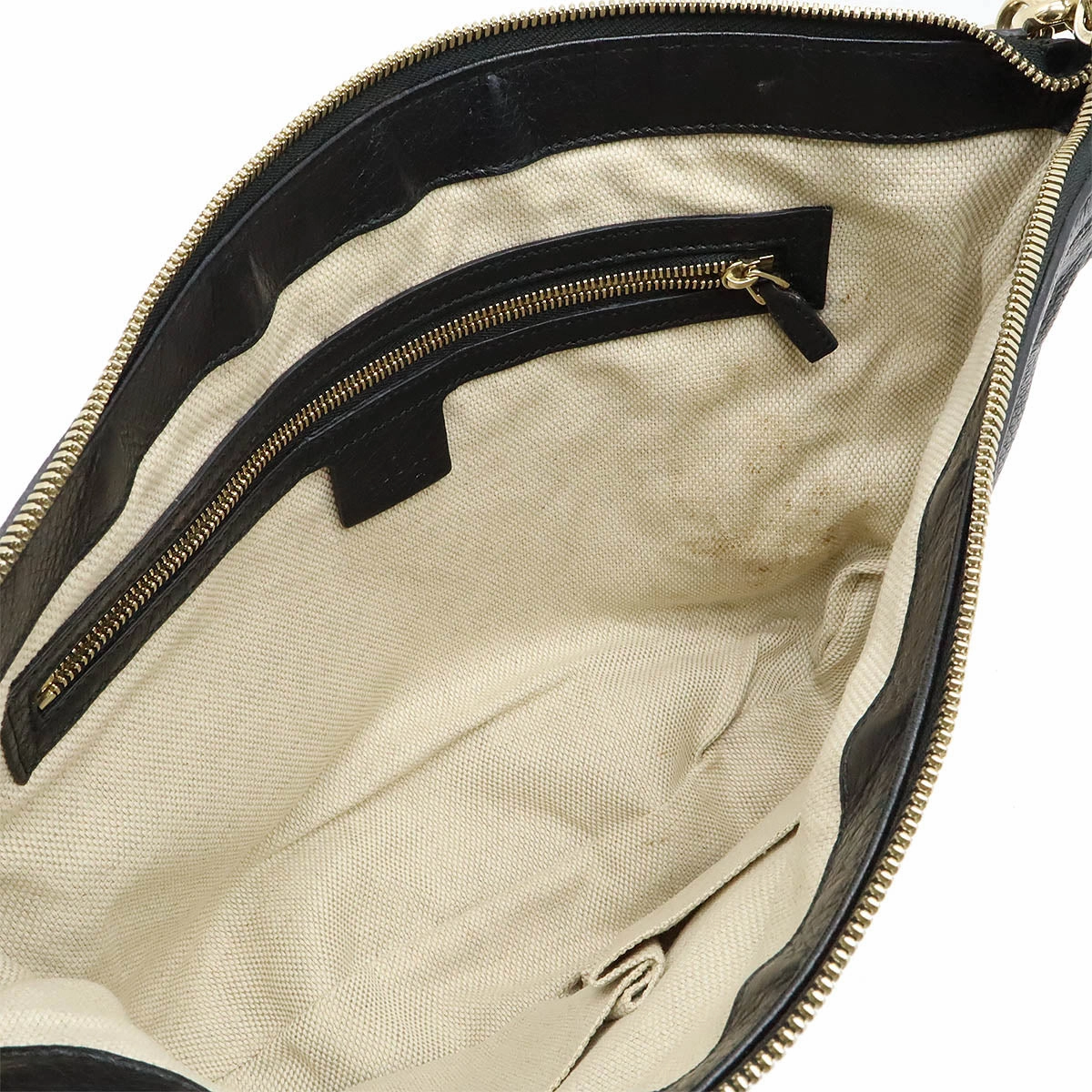 Gucci Soho Leather Shoulder Bag Black