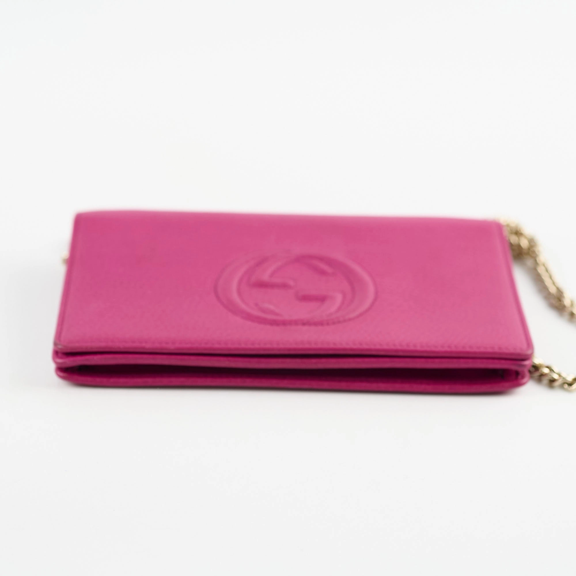 Gucci Soho Wallet on Chain Purple Bag