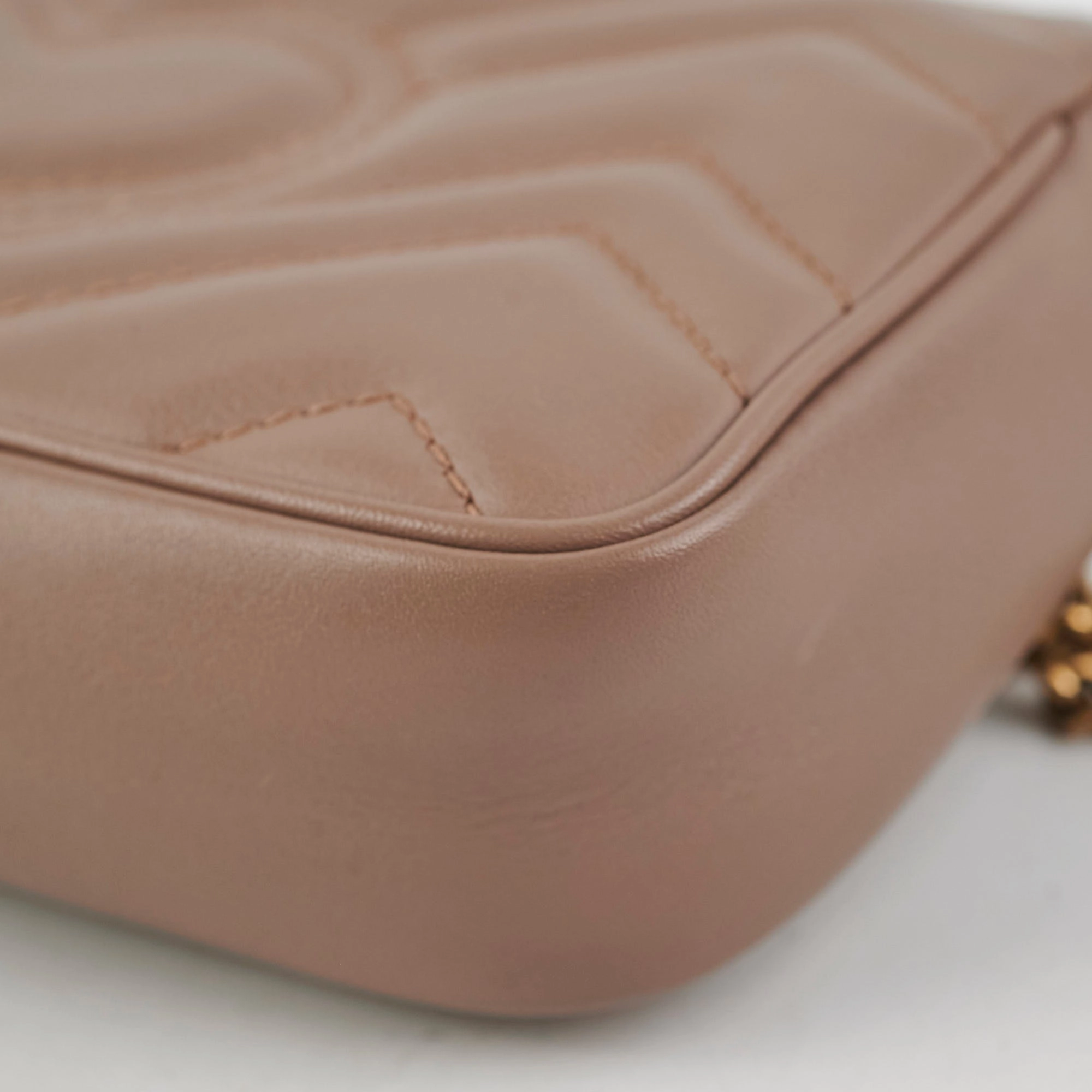 Gucci Super Mini Marmont Pink Crossbody Bag