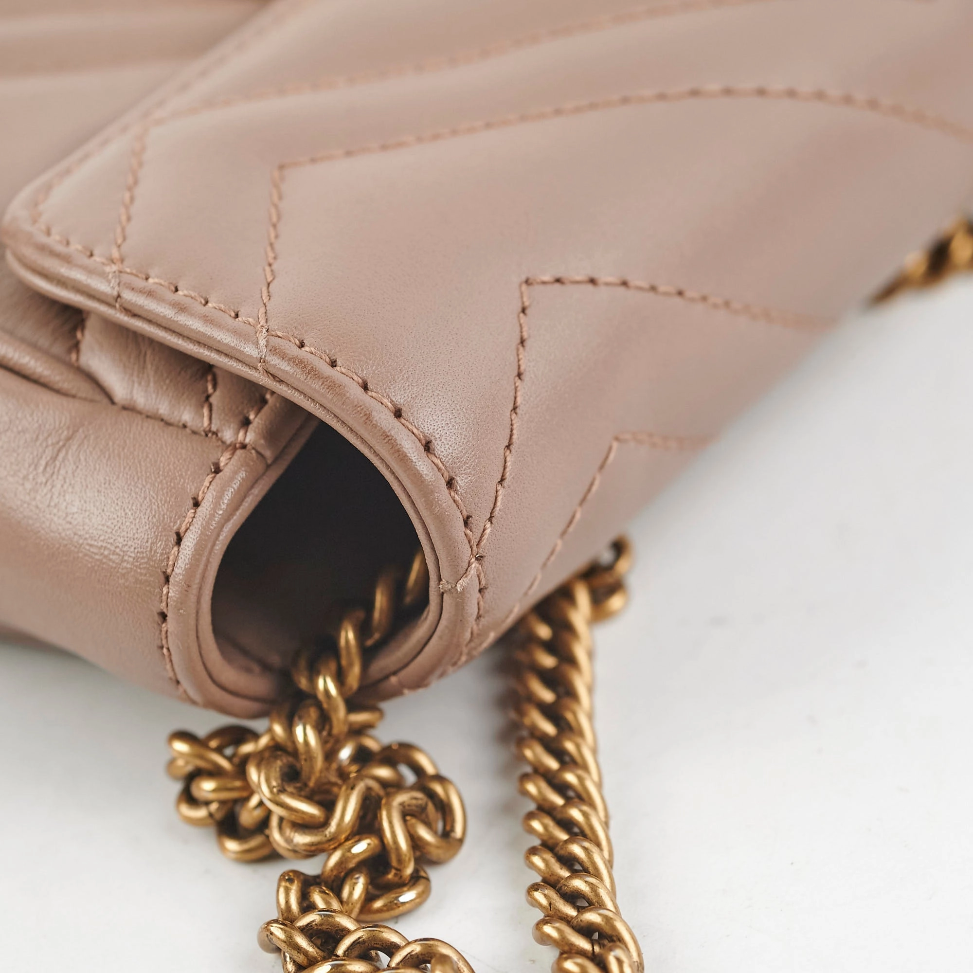 Gucci Super Mini Marmont Pink Crossbody Bag