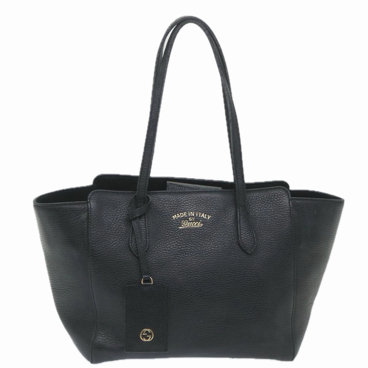 GUCCI Swing Shoulder Bag Leather Black 354408  ep2176