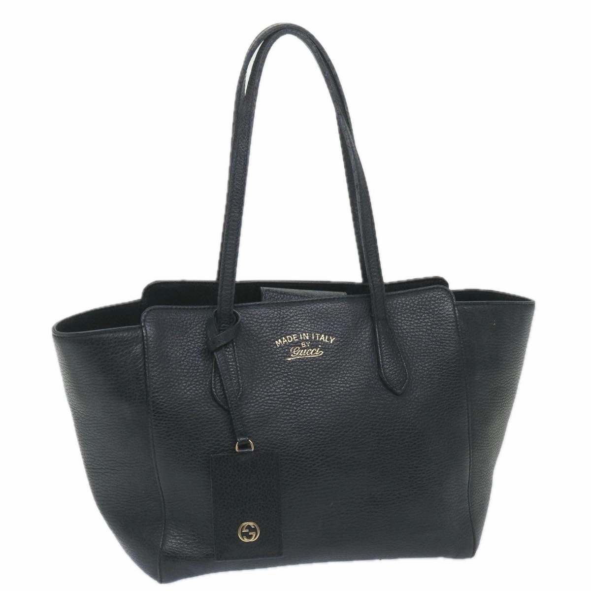 GUCCI Swing Shoulder Bag Leather Black 354408  ep2176