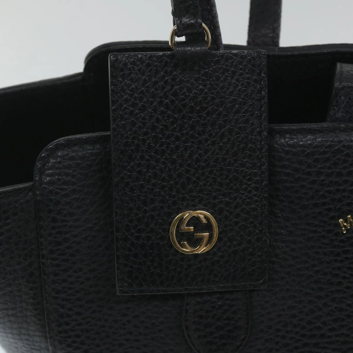 GUCCI Swing Shoulder Bag Leather Black 354408  ep2176