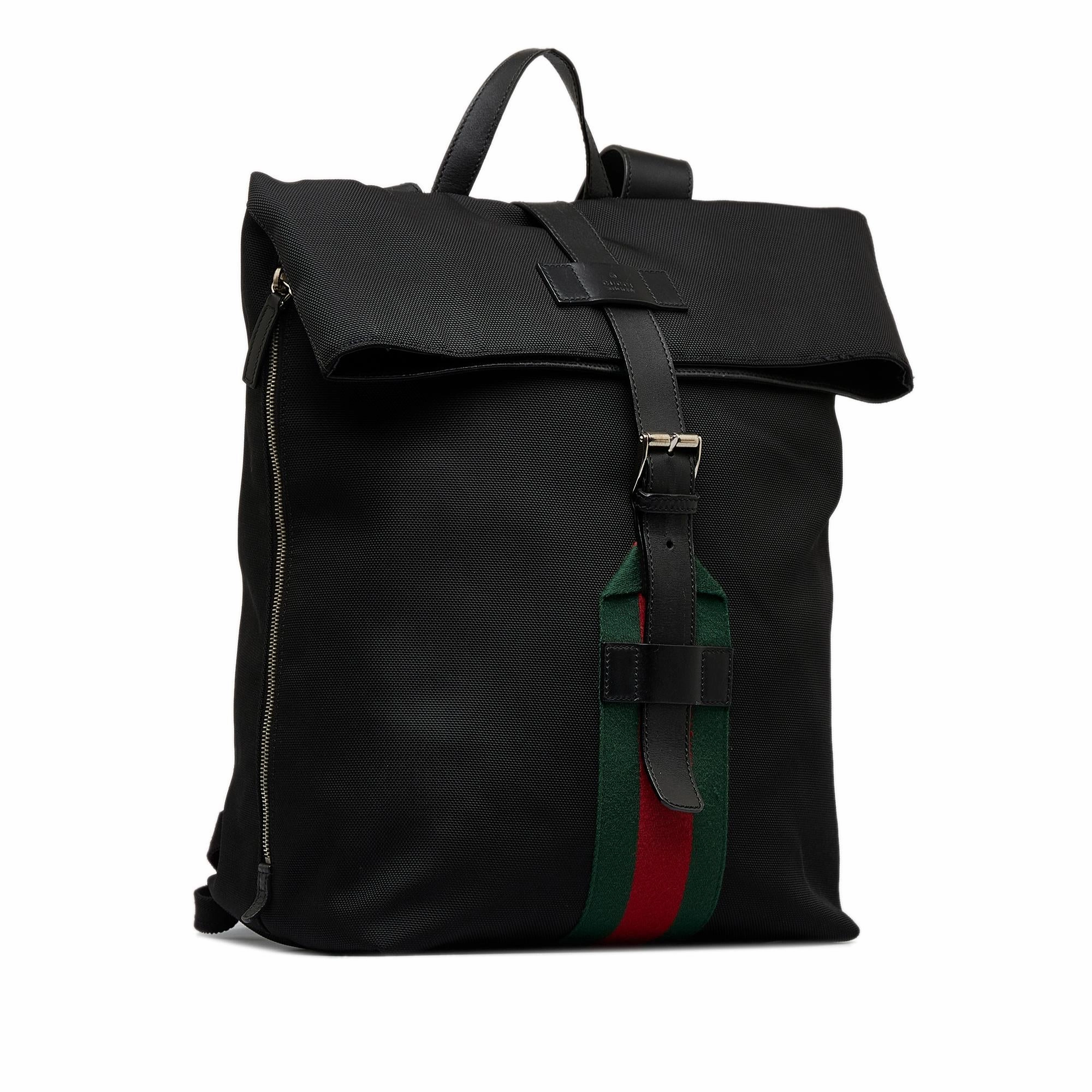 Gucci Techno Web Fold Over Backpack (SHG-MLgr7B)