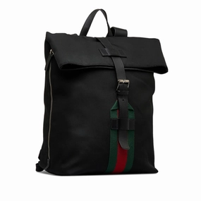 Gucci Techno Web Fold Over Backpack (SHG-MLgr7B)