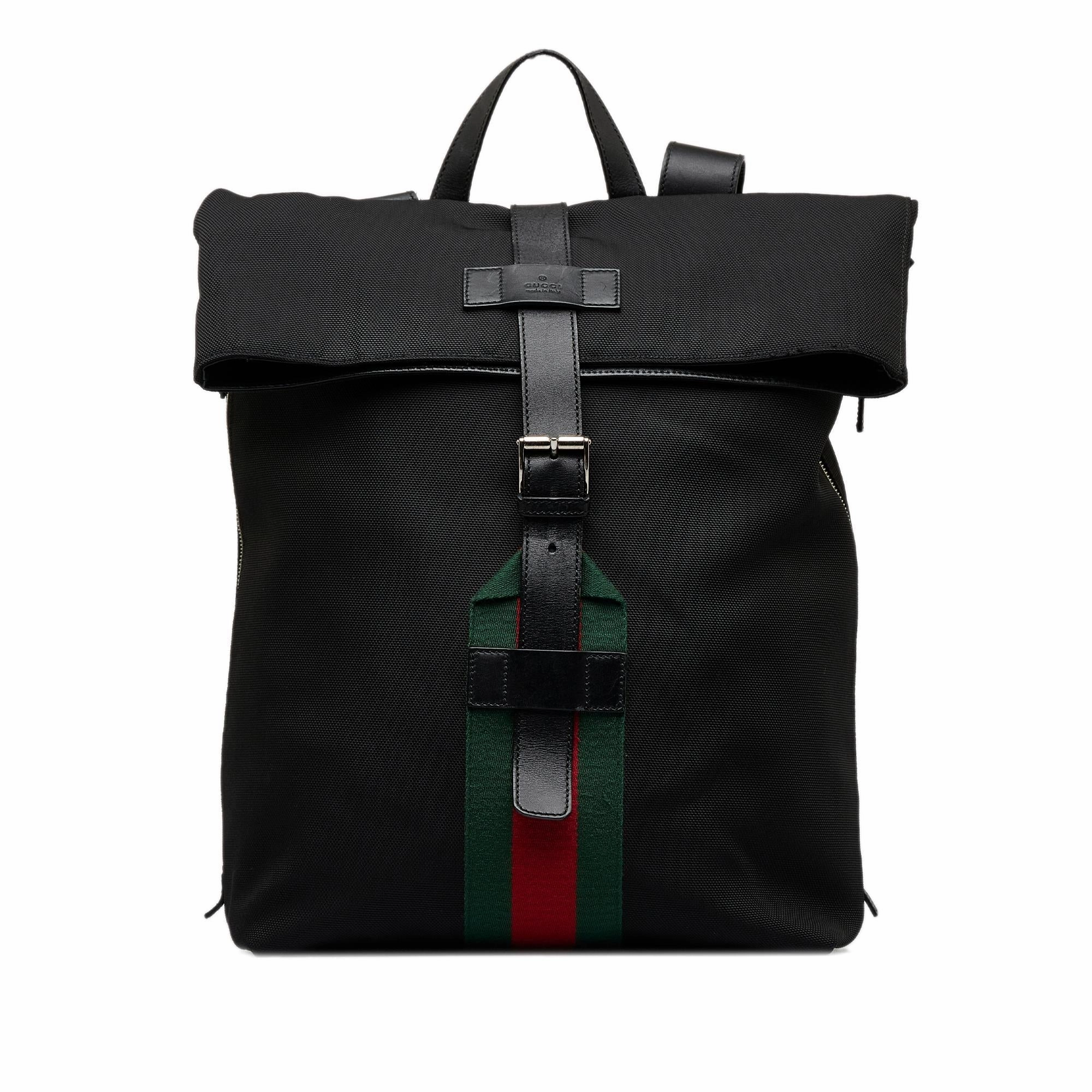 Gucci Techno Web Fold Over Backpack (SHG-MLgr7B)