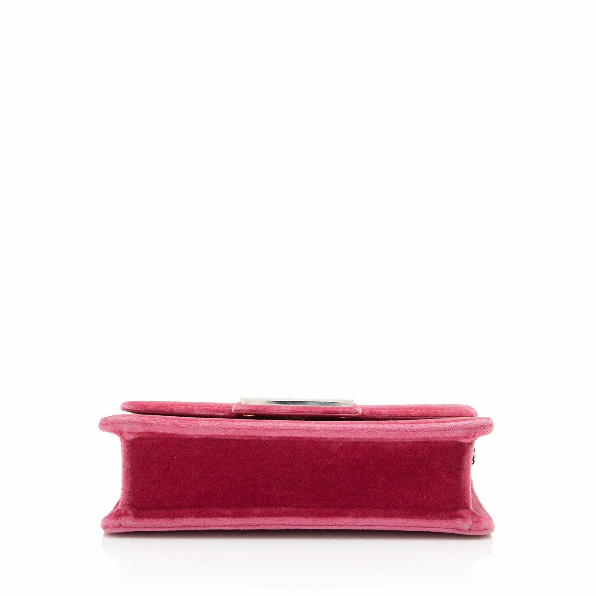 Gucci Velvet Crystal G Shoulder Bag (SHF-y04HzV)