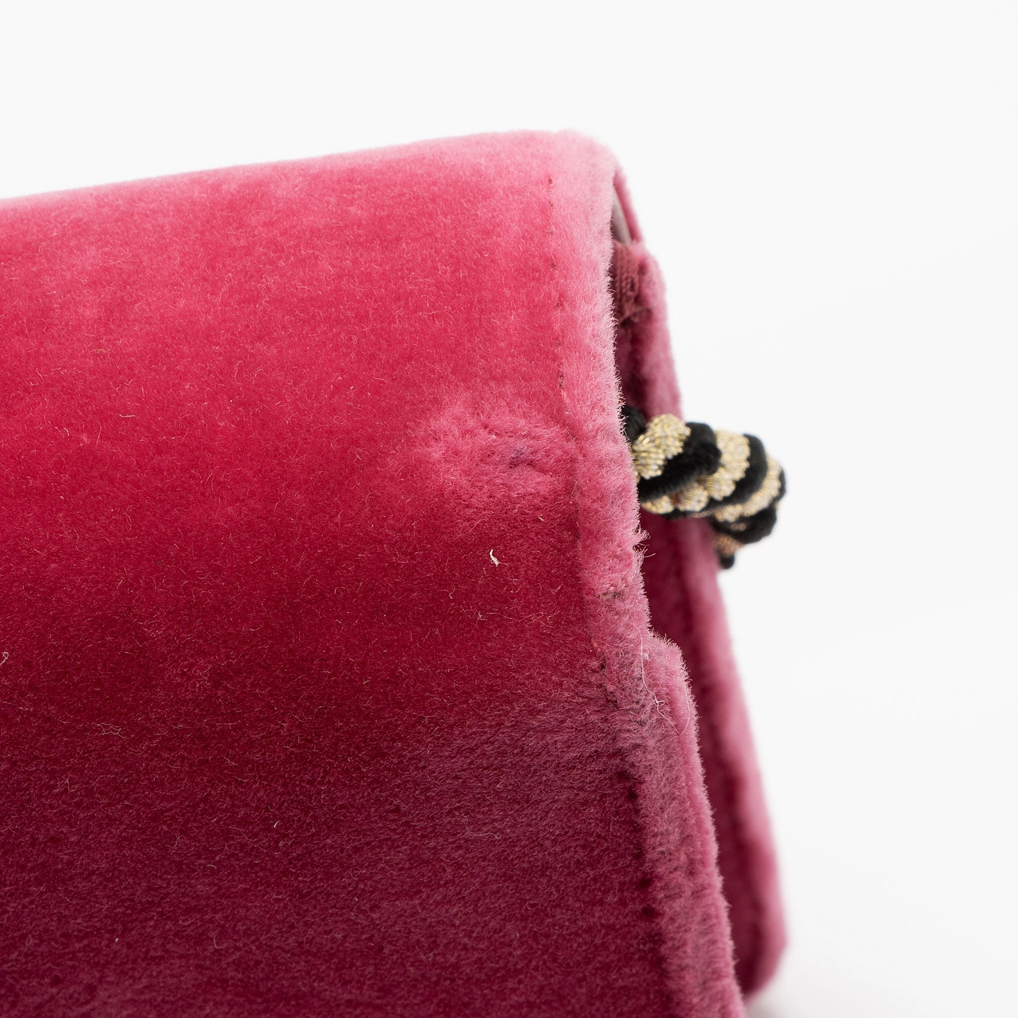 Gucci Velvet Crystal G Shoulder Bag (SHF-y04HzV)