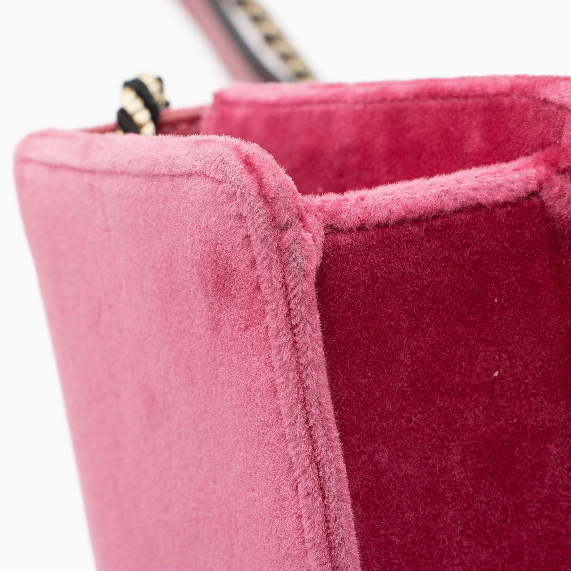 Gucci Velvet Crystal G Shoulder Bag (SHF-y04HzV)