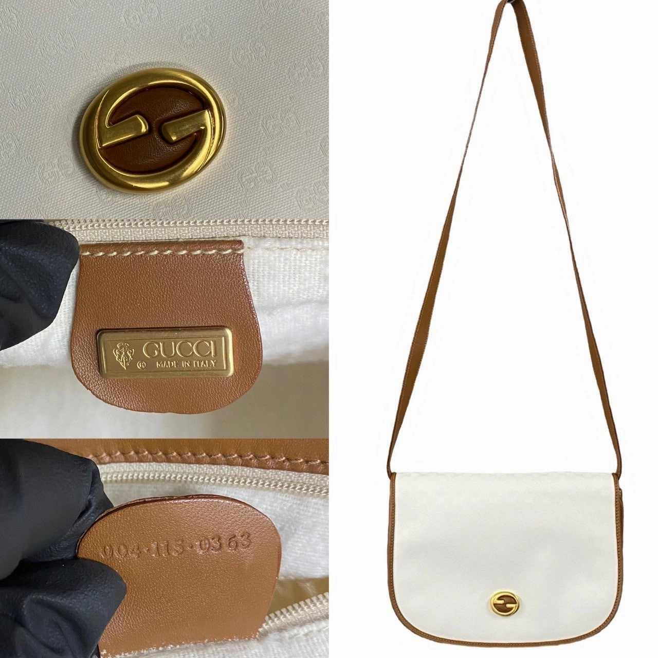 Gucci Vintage Micro GG Leather Shoulder Bag