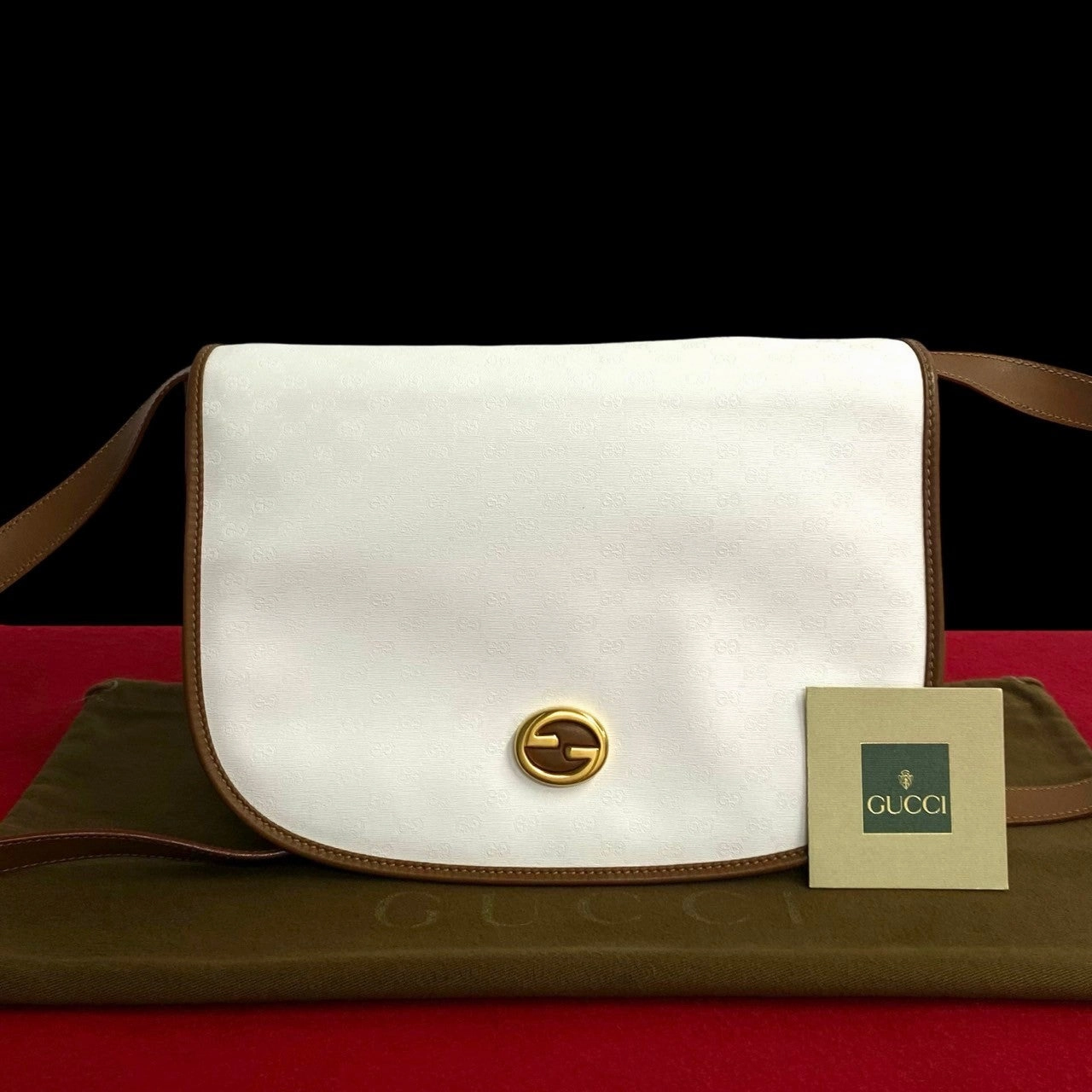 Gucci Vintage Micro GG Leather Shoulder Bag