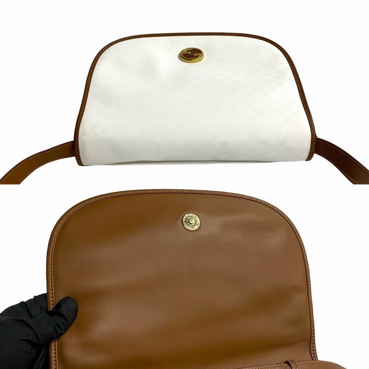 Gucci Vintage Micro GG Leather Shoulder Bag