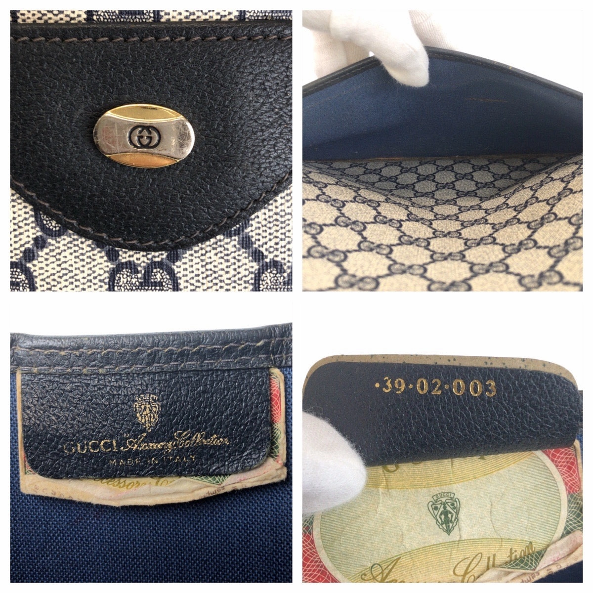 Gucci Vintage PVC Tote Shoulder Bag