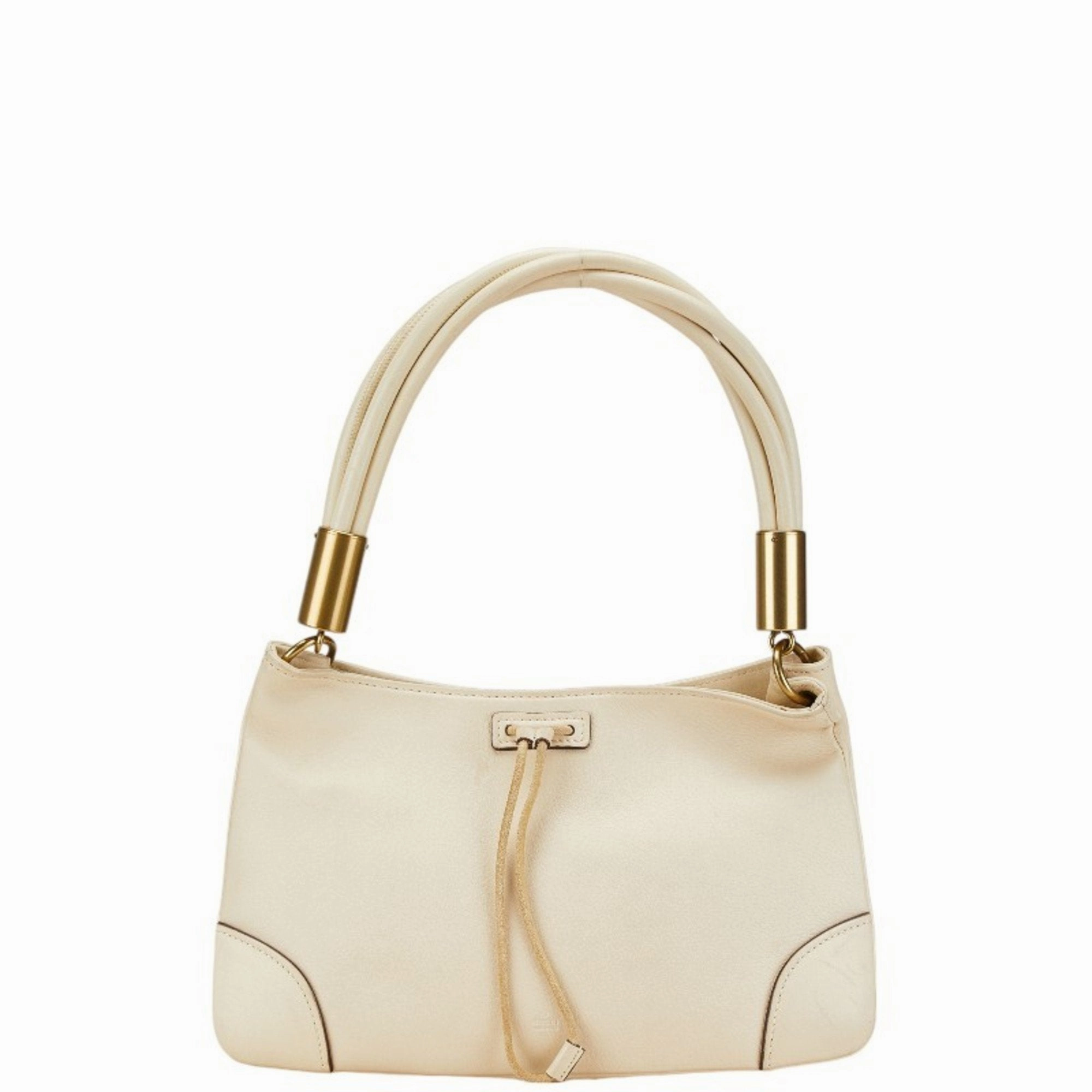 Gucci White Leather Shoulder Bag ()