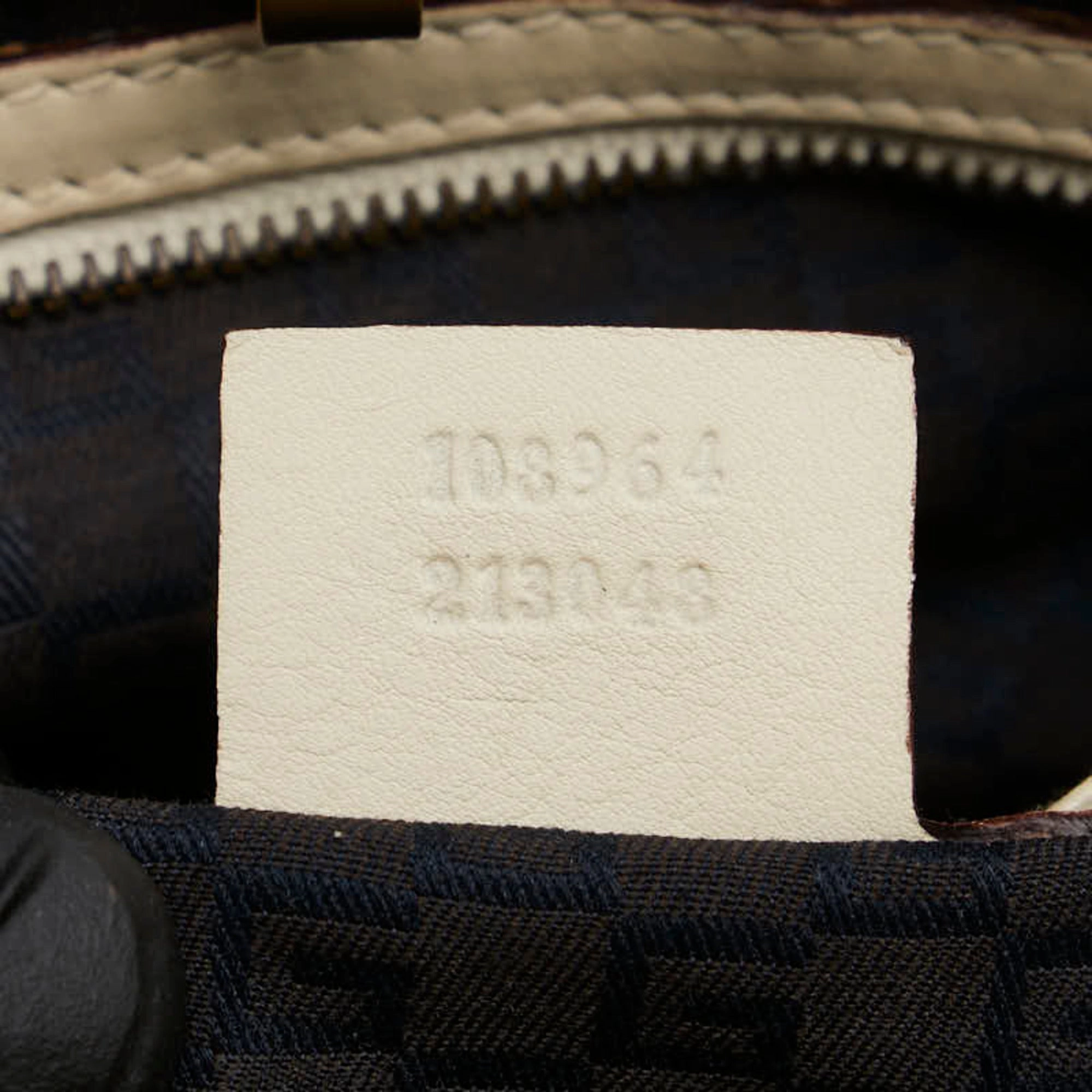 Gucci White Leather Shoulder Bag ()