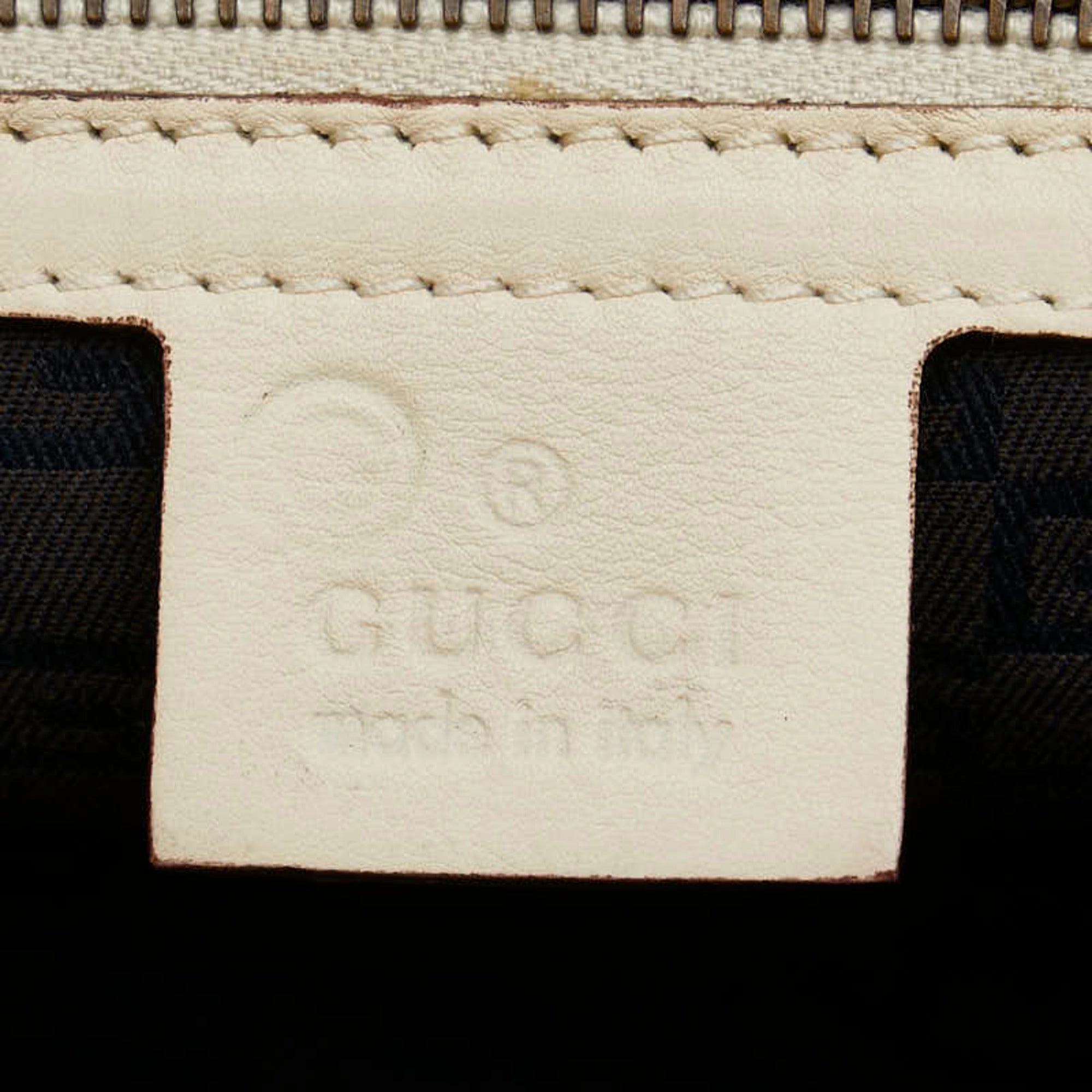 Gucci White Leather Shoulder Bag ()