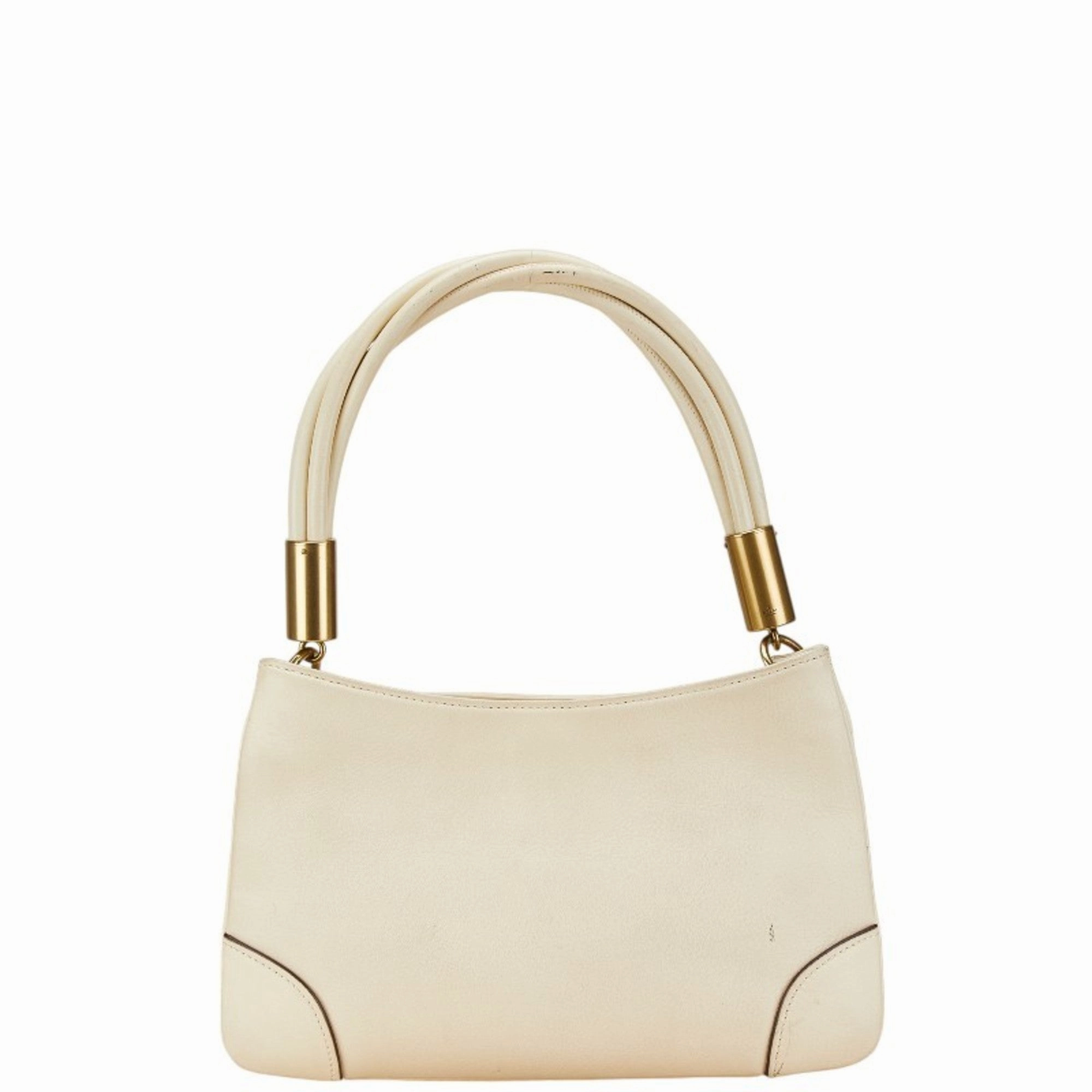 Gucci White Leather Shoulder Bag ()