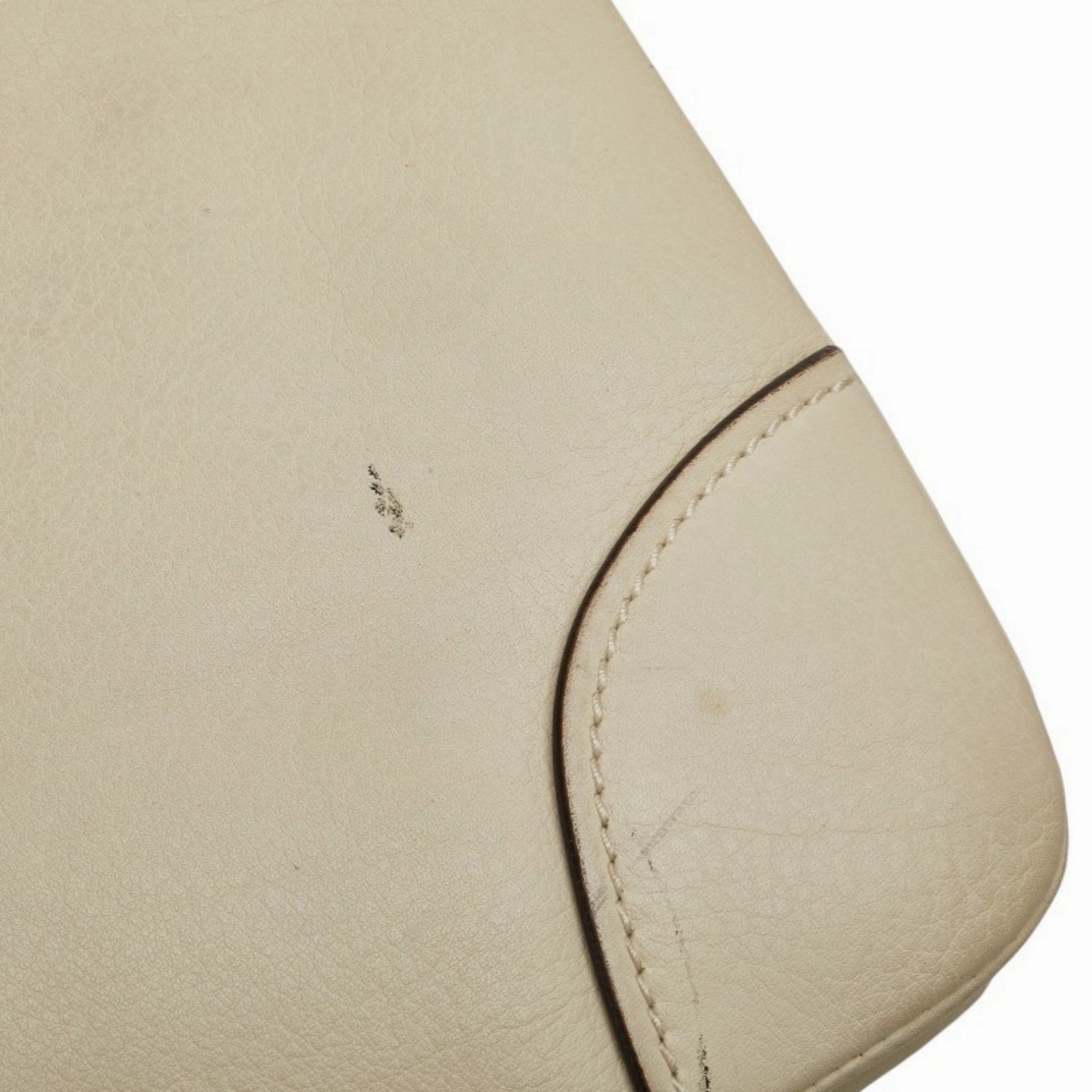Gucci White Leather Shoulder Bag ()