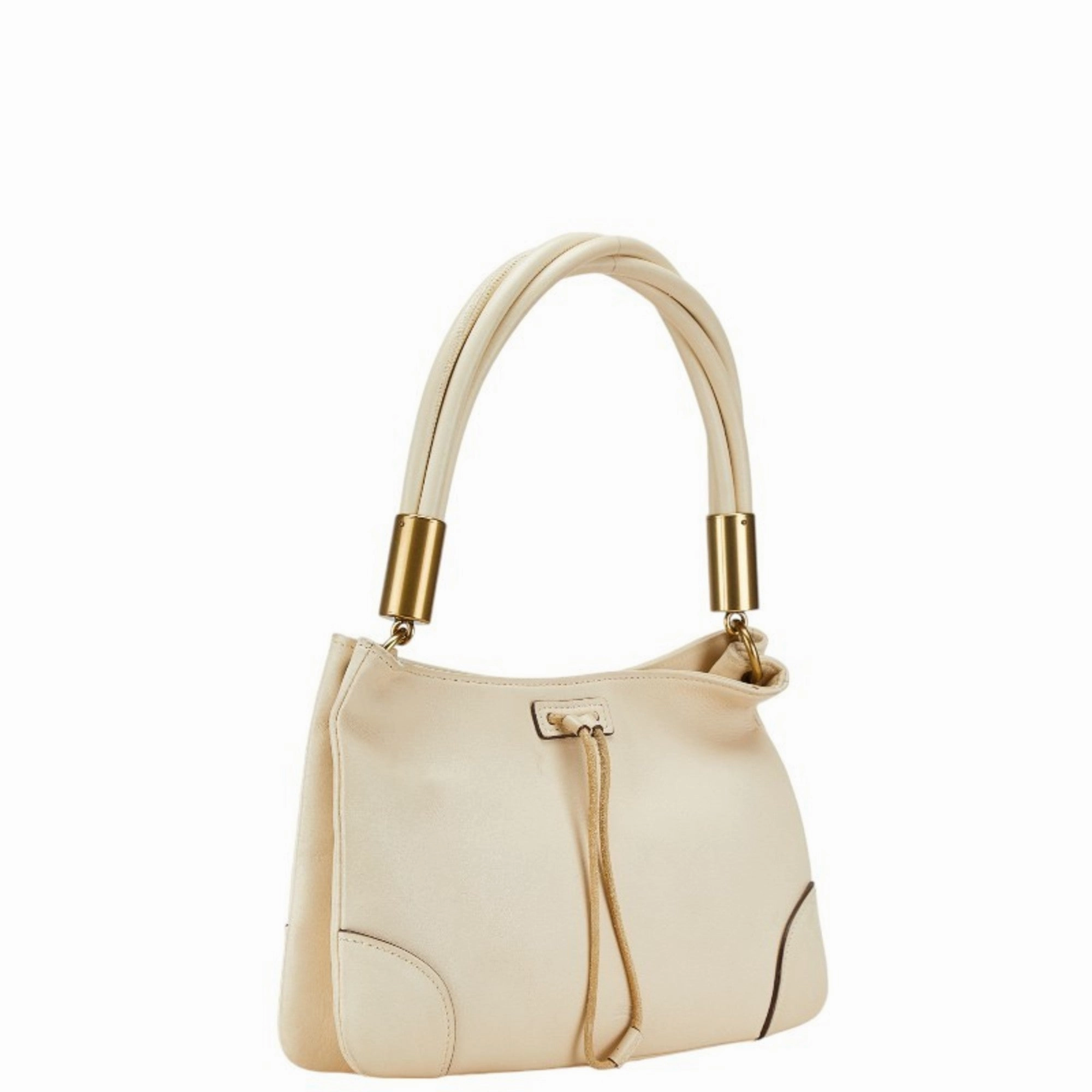Gucci White Leather Shoulder Bag ()
