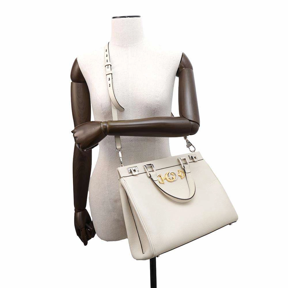 GUCCI Zumi 2WAY Shoulder Bag Ivory564714 Leather