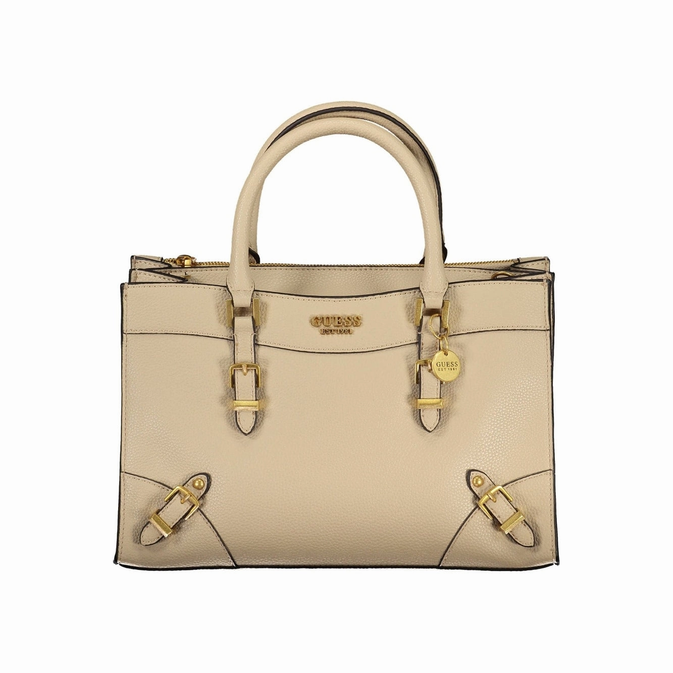 Guess Jeans Beige Polyethylene Women Women's Handbag