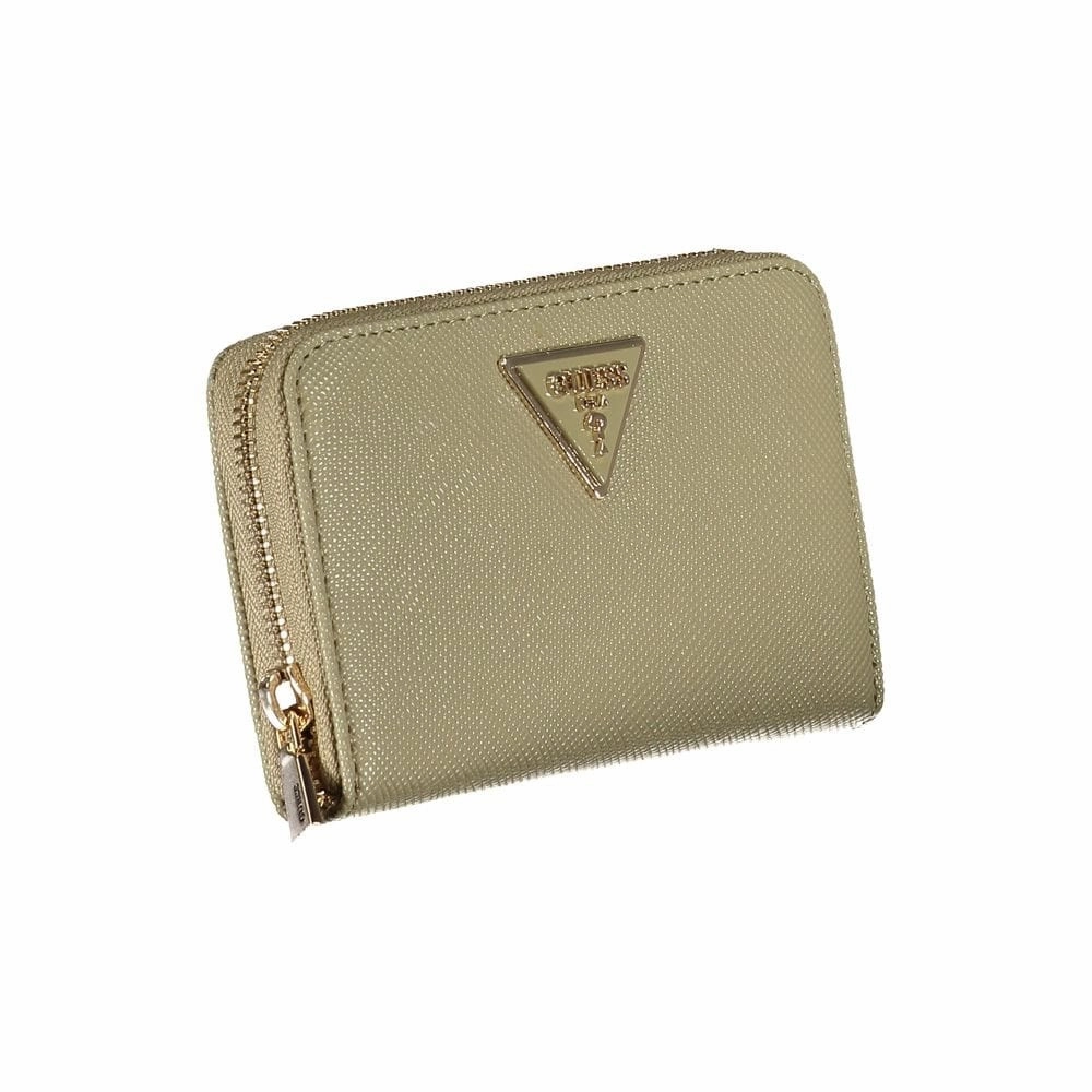 Guess Jeans Chic Emerald Zip Wallet with Multiple Women's Compartments