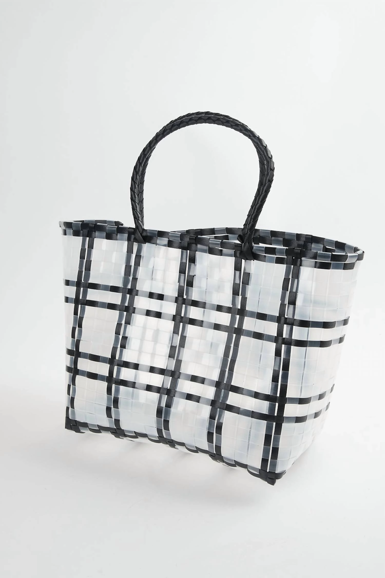 Hamptons Basket Tote In Black