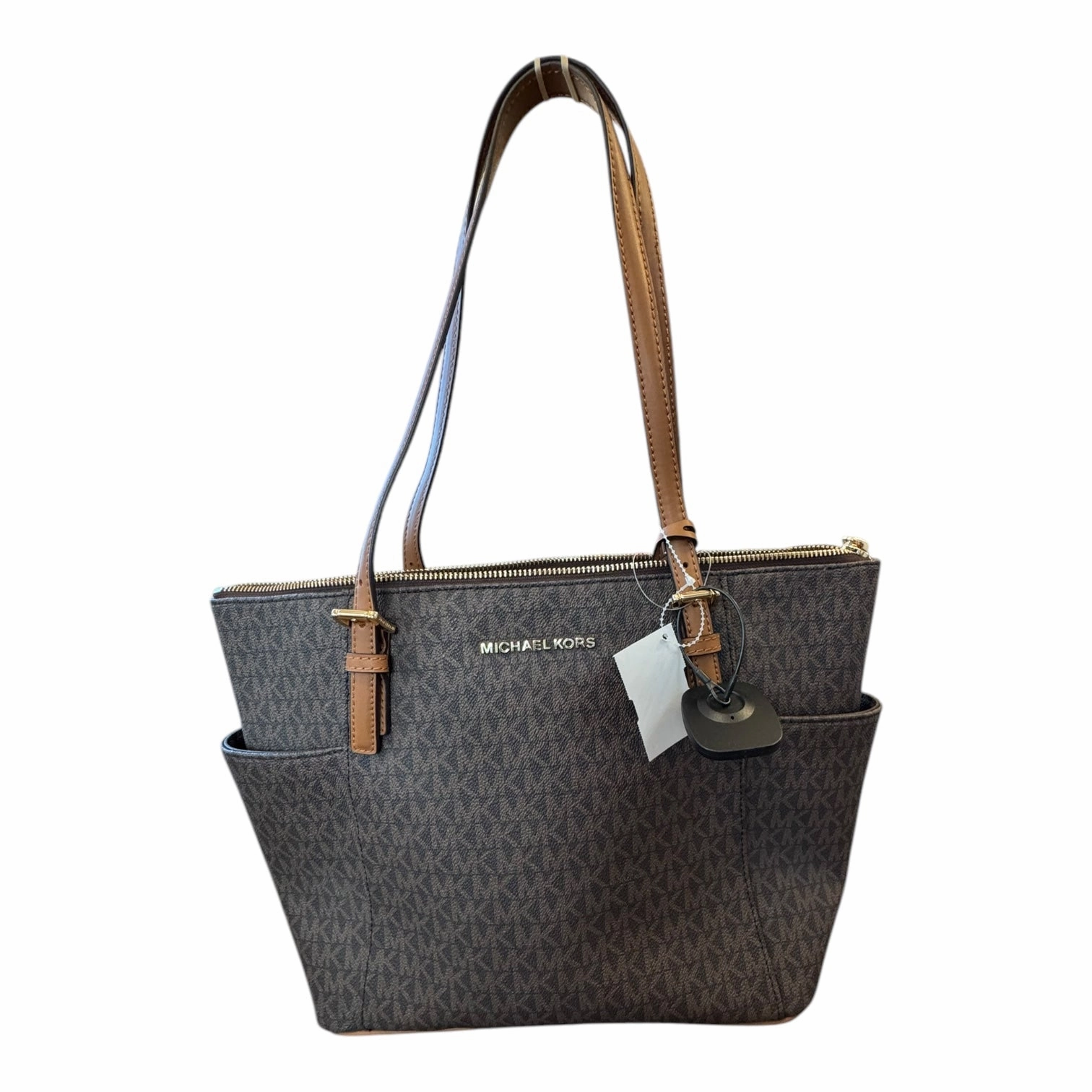 Handbag Designer By Michael Kors In Brown, Size:Medium